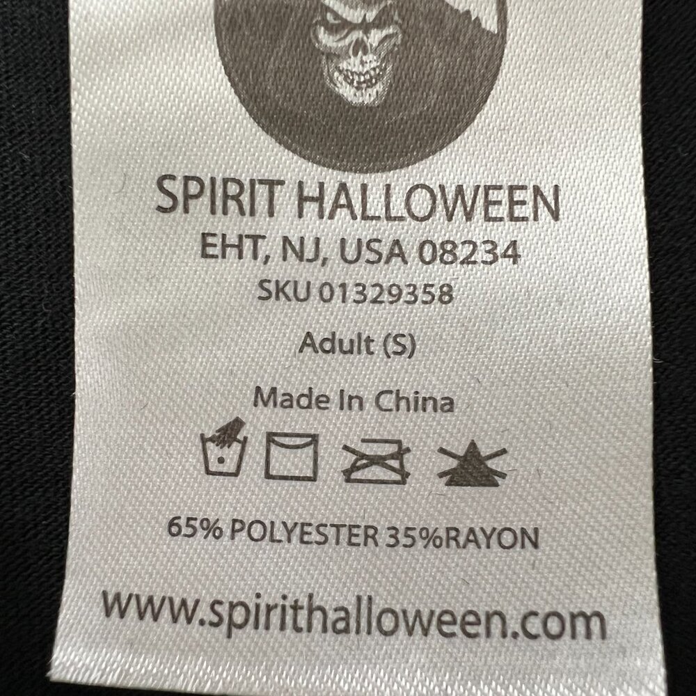 Spirit Halloween Skulls & Roses Rib Cage Cut Out Muscle Tank Top Black Small - Picture 6 of 6